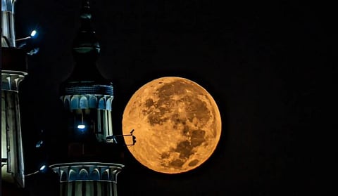 قمر الحصاد النادر.. أول قمر عملاق في عام 2025 يزين سماء المملكة