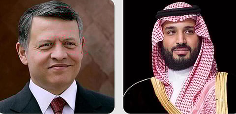 ولي العهد يتلقى اتصالًا هاتفيًا من ملك الأردن
ويستعرضان أبرز المستجدات الإقليمية 