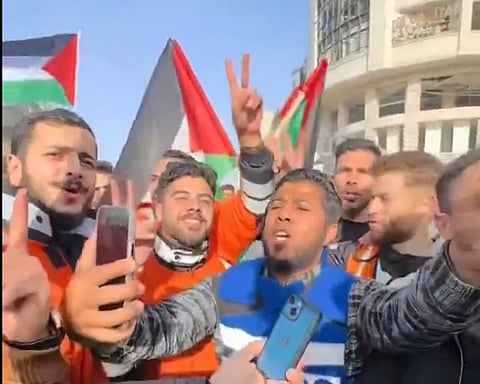 احتفالات في غزة بعد اتفاق وقف إطلاق النار