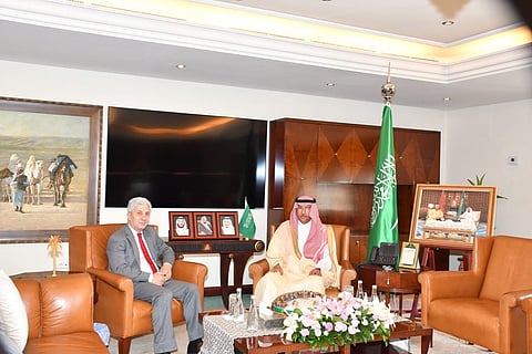 سفير المملكة بالمغرب يبحث الموضوعات ذات الاهتمام المشترك مع السفير اللبناني 