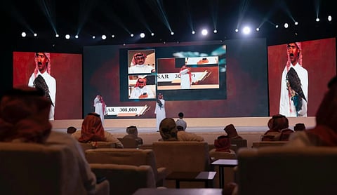 بيع 3 شواهين بمبلغ 585 ألف ريال في الليلة السادسة من مزاد نادي الصقور السعودي 2025