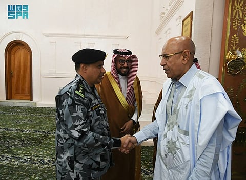 الرئيس الموريتاني يزور المسجد النبوي