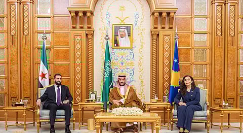 لقاء ثلاثي يجمع ولي العهد و«الشرع» ورئيسة كوسوفا في الرياض 