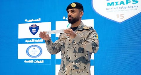  إجراء قرعة بطولة وزارة الداخلية الـ15 لكرة القدم 