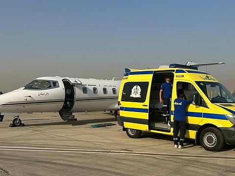  نقل مواطنة حالتها الطبية حرجة من مصر عبر طائرة الإخلاء الطبي