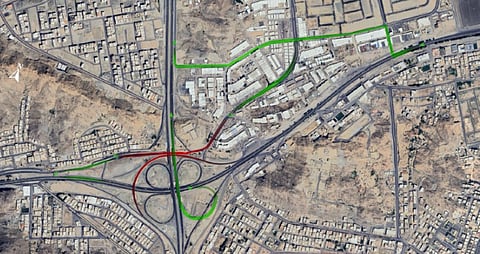 مرور العاصمة المقدسة يغلق المنحدر الرابط للاتجاه من طريق الملك فيصل إلى «الدائري الرابع» بدءًا من الخميس
