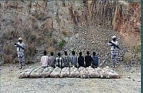 القبض على 8 إثيوبيين بجازان لتهريبهم 360 كيلوجرامات من القات المخدر