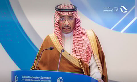 «الخريف» يؤكد أهمية تعزيز الحوار الدولي لتحقيق تنمية صناعية شاملة ومستدامة في الدول الأقل نموًا