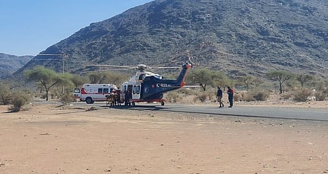 الهلال الأحمر يفعّل الاستجابة الجوية لإنقاذ مريض بمنطقة المدينة المنورة