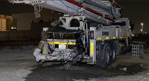 ضبط مقيم مخالف من الجنسية النيبالية لتفريغه مواد خرسانية في الشرقية