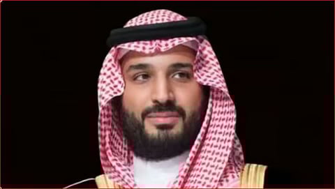 ولي العهد يبعث برقية شكر لنظيره البحريني إثر مغادرته المنامة