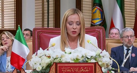 رئيسة وزراء إيطاليا في القمة الخليجية: مستعدون لاستضافة قمة بين دول البحر المتوسط والخليج العربي