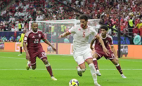 المنتخب القطري يخسر من نظيره التونسي بثلاثية نظيفة ويغادران كأس العرب