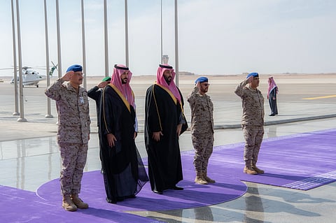  ولي العهد يرعى حفل افتتاح مرافق قاعدة الملك سلمان الجوية بالقطاع الأوسط