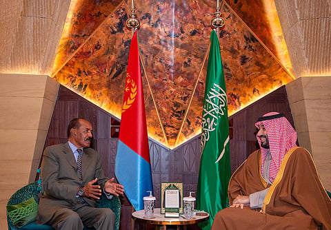 ولي العهد يلتقي رئيس إريتريا