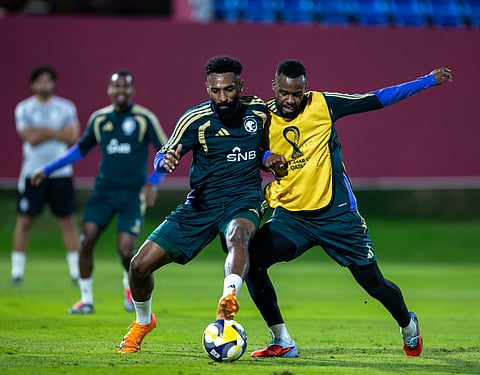 تدريبات  المنتخب السعودي 