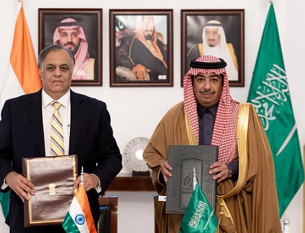  المملكة والهند توقعان اتفاقية للإعفاء المتبادل من متطلبات تأشيرة الإقامة القصيرة