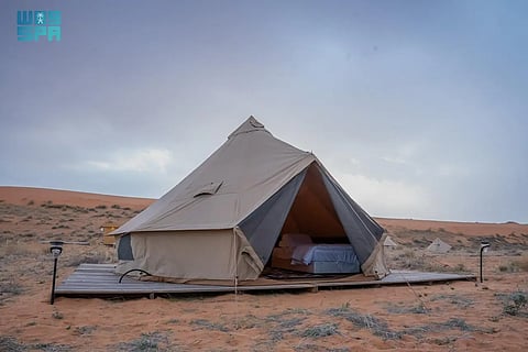 «مخيم لينة».. تجربة شتوية متكاملة بموسم شتاء درب زبيدة