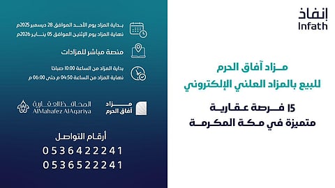 15 فرصة عقارية في مكة المكرمة بمزاد آفاق الحرم  