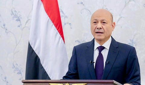 «العليمي» يدعو المجتمع الدولي لمنع انزلاق اليمن نحو صدام داخلي جديد