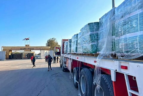 قافلة إغاثية سعودية