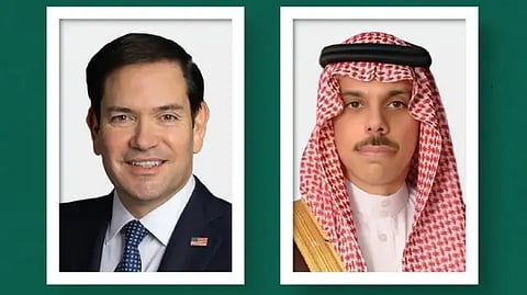 وزير الخارجية السعودي مع نظيره الأمريكي