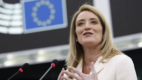 رئيسة البرلمان الأوروبي: يجب وقف القتل في إيران وإطلاق سراح الأبرياء 