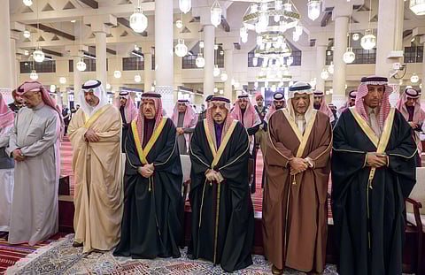 صلاة الميت على والدة الأمير شقران بن سعود بن عبدالعزيز