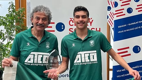 اللاعب السعودي «آل نصفان» يحقق لقب بطولة التشيك الدولية للاسكواش