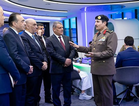 مدير الأمن العام يستقبل وفد وزارة الداخلية بالعراق