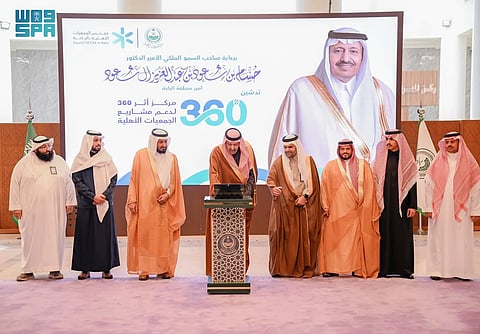  أمير الباحة يُدشِّن مركز دعم مشاريع الجمعيات الأهلية بالمنطقة