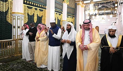 رئيس وزراء مالي يزور المسجد النبوي