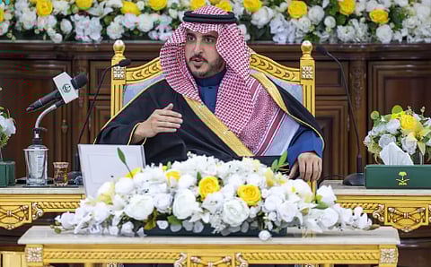  الأمير فيصل بن نواف يشهد لقاء ليالي الجوف الـ65