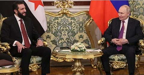 بوتين والشرع يبحثان في الكرملين العلاقات الثنائية ووحدة واستقرار سوريا