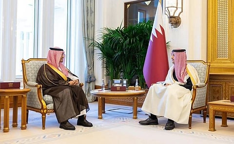 رئيس الوزراء القطري يبحث تعزيز التعاون مع سفير خادم الحرمين 