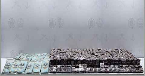 إحباط تهريب 165 ألف قرص طبي و59 كجم من الحشيش بجازان