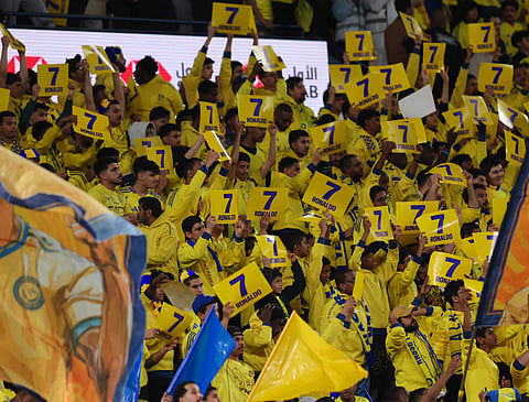 جماهير النصر تدعم رونالدو 