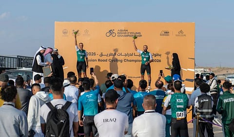 فضية وبرونزية للسعودية في بطولة آسيا لدراجات الطريق 2026