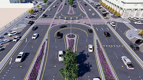 انسيابية المرور في مسارات طريق الملك عبدالله في جدة