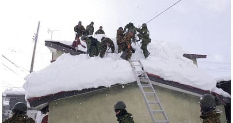 ارتفاع حصيلة ضحايا العواصف الثلجية في اليابان إلى 46 قتيلًا و558 مصابًا