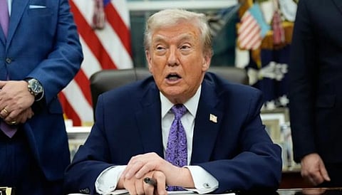 «ترامب»: أشجع الشركات والناقلات على المرور من مضيق هرمز  