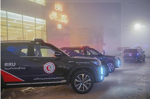 الهلال الأحمر بالباحة يرفع جاهزيته لمواجهة الأمطار  والتقلبات الجوية
