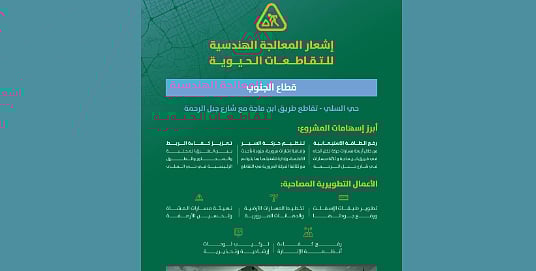 أمانة الرياض تبدأ المعالجة الهندسية لتقاطعين حيويين في قطاعي الغرب والجنوب