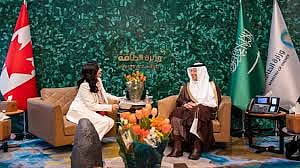  وزير الطاقة يستقبل وزيرة خارجية كندا