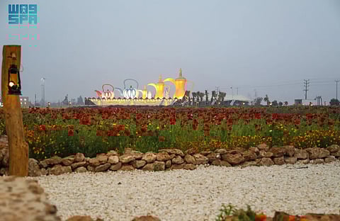 منتزه الزهور البرية بروضة هباس.. لوحة ربيعية لجمال الطبيعة بالحدود الشمالية