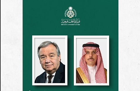 وزير الخارجية وأمين الأمم المتحدة يبحثان تطورات الأوضاع في المنطقة