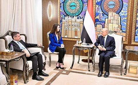 «العليمي» يؤكد أهمية البناء على ردع النظام الإيراني لإنهاء تهديد مليشياته في المنطقة