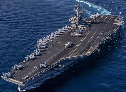 معهد بحري أمريكي: حاملة الطائرات بوش ستنضم إلى حصار إيران