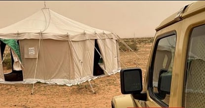 ضبط مواطن لارتكابه مخالفة التخييم دون ترخيص في محمية الملك عبدالعزيز الملكية