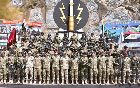 اختتام تمرين عسكري مشترك بين باكستان ومصر في مجال مكافحة الإرهاب